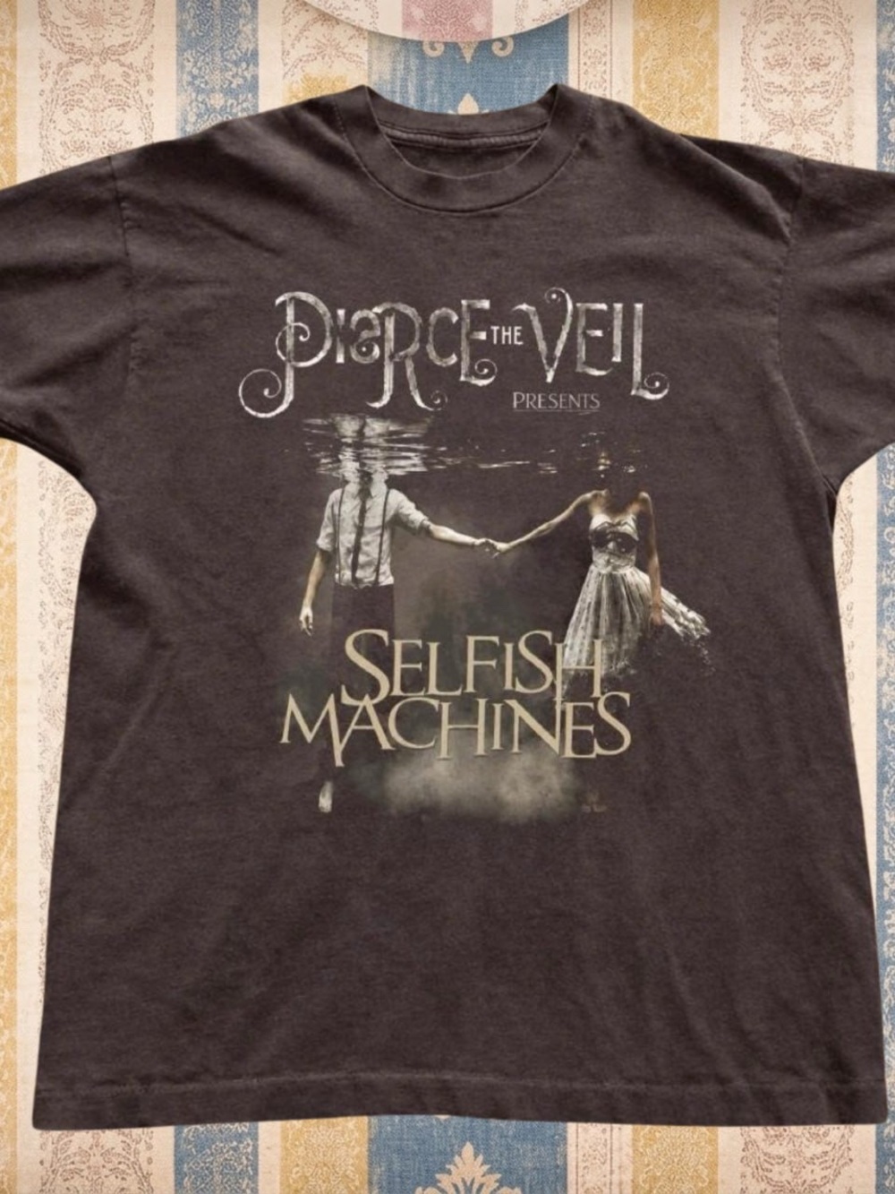 Gildan Black Selfish Machines Band Tee